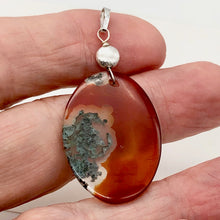 Load image into Gallery viewer, Tangerine Red and Green Natural Limbcast Pendant | 2 Inches Long |