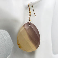 Load image into Gallery viewer, Desert Dune Purple Sky Natural Mookaite 14K Golf Filled Earrings | 2 3/4" Long |