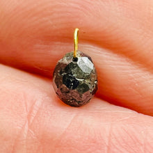 Load image into Gallery viewer, .82cts Natural Black Conflict Free Diamond 18K Pendant | 3/8 Inch Long |