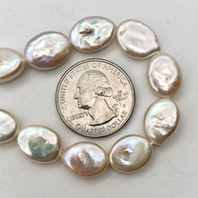Load image into Gallery viewer, Creamy Oval/Teardrop FW Coin Pearl Strand - PremiumBead Alternate Image 10