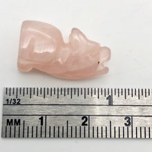 Load image into Gallery viewer, Hand Carved Pink Rose Quartz Wolf/Coyote Figurine | 21x11x8mm | Pink - PremiumBead Alternate Image 9