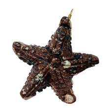 Load image into Gallery viewer, Starfish 14K Gold Filled Starfish | 2 1/2" Long | Brown White | 1 Pendant