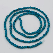 Load image into Gallery viewer, Turquoise Round Tiny Bead Strand | 2 mm | Blue | 200 Beads |