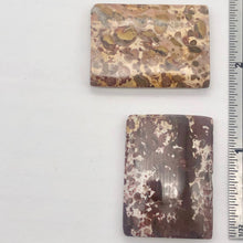 Load image into Gallery viewer, Exotic Tiger Jasper 35x25x5mm Rectangular Pendant Bead 8" Strand | 6 Beads |