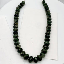 Load image into Gallery viewer, Natural Graduated Green Rutilated Faceted Quartz Rondelle Bead Strand | 16" | - PremiumBead Alternate Image 4