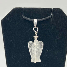Load image into Gallery viewer, On the Wings of Angels Quartz Sterling Silver 1.5" Long Pendant 509284QZS - PremiumBead Alternate Image 3