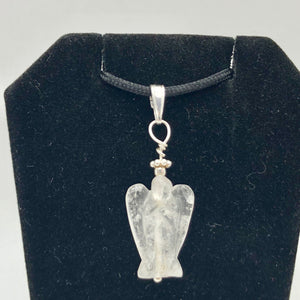 On the Wings of Angels Quartz Sterling Silver 1.5" Long Pendant 509284QZS - PremiumBead Alternate Image 3