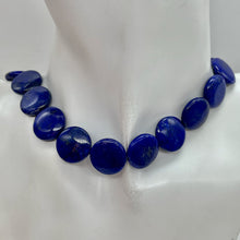 Load image into Gallery viewer, Exquisite Natural Lapis 16x5mm Coin Bead Strand 109345