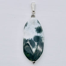 Load image into Gallery viewer, Ocean Jasper Sterling Silver Long | 2 1/2" Long | White/Black | 1 Pendant |
