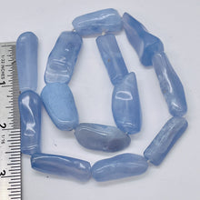 Load image into Gallery viewer, Chalcedony Designer Cut 395ct Pendant Bead Strand|35x15x10 - 30x11x9mm|Blue|13 |