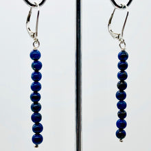 Load image into Gallery viewer, Natural Lapis Lazuli Sterling Silver Semi Precious Stone Earrings | 2 1/4&quot; long| - PremiumBead Primary Image 1
