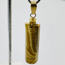 Load image into Gallery viewer, Picture Jasper 14K Gold Filled Drop/Dangle Pendant | 2 1/2" Long | Brown.Orange|