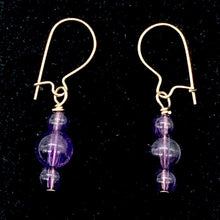 Load image into Gallery viewer, Royal Natural Amethyst 14Kgf Earrings 309390