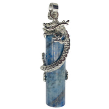 Load image into Gallery viewer, Dragon Sterling Silver Lapis | 2" Long | Blue/Silver | 1 Pendant |