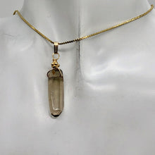 Load image into Gallery viewer, Smoky Quartz 14KGF Wire Wrap Crystal | 1 3/4" Long | Smoky clear | 1 Pendant |