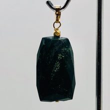 Load image into Gallery viewer, Bloodstone 14K Gold Filled Drop Pendant | 1 1/2" Long | Green/Gold | 1 Pendant |