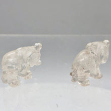 Load image into Gallery viewer, Wild Hand Carved Clear Quartz Elephant Figurine | 20x15x7mm | Clear - PremiumBead Alternate Image 7