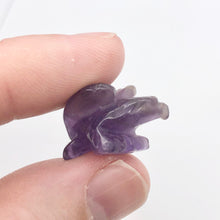 Load image into Gallery viewer, 2 Soaring Carved Amethyst Eagle Beads | 20.5x16x11.5mm | Purple/Grey - PremiumBead Alternate Image 2