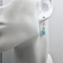 Load image into Gallery viewer, Hemimorphite Pearl Sterling Silver Bead Drop/Dangle Earrings | 1 " Long | Blue |