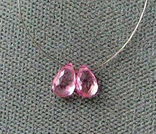 Load image into Gallery viewer, 1 Precious Pink Sapphire Briolette Bead Pair .90cts 5899I - PremiumBead Primary Image 1