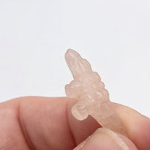 Load image into Gallery viewer, Rosie Gators 2 Carved Rose Quartz Alligators Beads | 28x14x7mm | Pink - PremiumBead Alternate Image 6