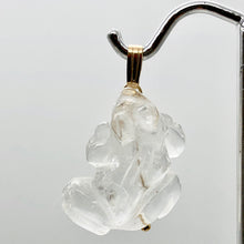 Load image into Gallery viewer, Ribbit! Natural Quartz Frog 22K Vermeil Pendant 509266QZG
