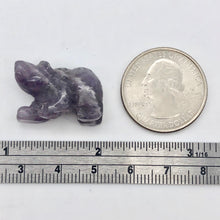 Load image into Gallery viewer, 2 Hand Carved Natural Amethyst Bear Beads | 22x12.5x9.5mm | Purple some w/white - PremiumBead Alternate Image 6