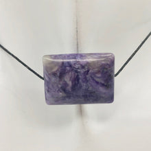 Load image into Gallery viewer, 29cts of Rare Rectangular Pillow Charoite Bead | 1 Beads | 23x17x8mm | 10872B - PremiumBead Alternate Image 8
