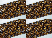 Load image into Gallery viewer, Golden Slender Twist Tigereye 17x6mm Bead Strand 104604 - PremiumBead Alternate Image 2