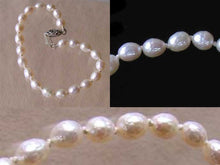Load image into Gallery viewer, Faceted White Pearl &amp; Silver 7&quot; Bracelet 9916B - PremiumBead Alternate Image 2
