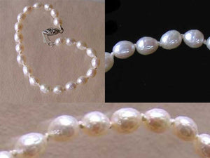 Faceted White Pearl & Silver 7" Bracelet 9916B - PremiumBead Alternate Image 2