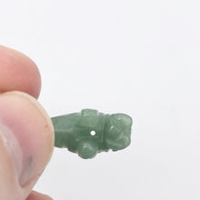 Load image into Gallery viewer, Grace 2 Carved Green Aventurine Manatee Beads | 21x11x9mm | Green - PremiumBead Alternate Image 9