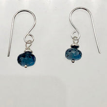 Load image into Gallery viewer, London Blue Topaz Sterling Silver Dangle | 0.75 | Blue/Silver | 1 Earrings