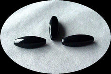 Load image into Gallery viewer, Rare! 3 Elegant Natural Onyx 4-Sided Rice Beads 004650 - PremiumBead Alternate Image 2