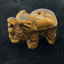 Load image into Gallery viewer, Wild 2 Hand Carved Tiger Eye Elephant Beads | 21x14.5x9mm | Bronze