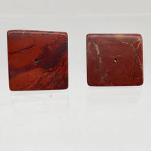 Load image into Gallery viewer, Focal Point 2 Hand Carved Jasper Pyramid Beads, 16x16x10mm, Red 9289BJ - PremiumBead Alternate Image 8