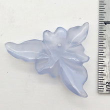 Load image into Gallery viewer, 15.5cts Exquisitely Hand Carved Blue Chalcedony Flower Pendant Bead - PremiumBead Alternate Image 4