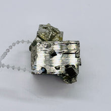 Load image into Gallery viewer, Pyrite Free Form Pendant Bead | 24x33x20 | Gold | 1 Bead |