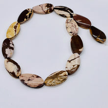 Load image into Gallery viewer, 3 Exotic Zebra Jasper Twist Oval Focal Beads 8906