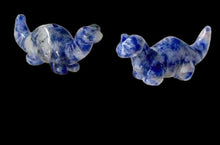 Load image into Gallery viewer, Dinosaur 2 Carved Sodalite Diplodocus Beads