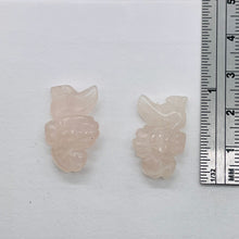 Load image into Gallery viewer, 2 Rose Quartz Carved Seahorse Beads | 35x19x5mm | Pink
