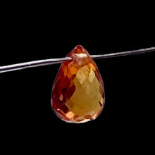 Load image into Gallery viewer, Sapphire, Faceted Padparadscha .47ct Briolette | 5x3.5mm | Orange | 1 Bead |