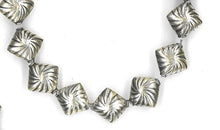 Load image into Gallery viewer, Diagonal-Swirl Sterling Silver Bali 9x6mm Bead Strand 4043 - PremiumBead Primary Image 1