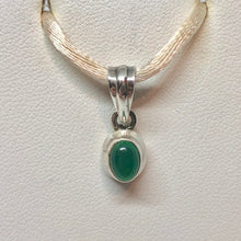Load image into Gallery viewer, Adorable! Green Onyx & Silver Pendant! 10541 - PremiumBead Primary Image 1