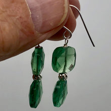 Load image into Gallery viewer, Fluorite Sterling Silver Dangle | 1.5" Long | Green | 1 Earrings |