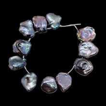 Load image into Gallery viewer, Design Platinum Rose Petal Keishi Fresh Water Pearl Strand 109050