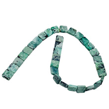 Load image into Gallery viewer, Mojito Natural Green Turquoise Square Coin Bead Strand 107412C