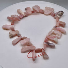 Load image into Gallery viewer, Pink Peruvian Opal 88g Varied Bead Strand | 15" | Pink | 37 Beads |