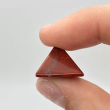 Load image into Gallery viewer, Focal Point 2 Hand Carved Jasper Pyramid Beads, 16x16x10mm, Red 9289BJ - PremiumBead Alternate Image 2