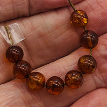Load image into Gallery viewer, Amber Round Beads | 6 1/2 mm | Orange | 8 Beads |